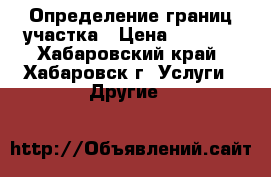 Определение границ участка › Цена ­ 3 000 - Хабаровский край, Хабаровск г. Услуги » Другие   